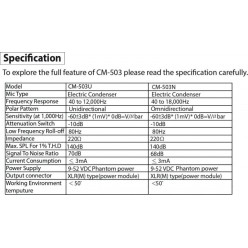 Outlet JTS CM-503U-WH Niskoprofilowy mikrofon powierzchniowy (biały mat/półkardioida), z możliwością zamontowania nie tylk